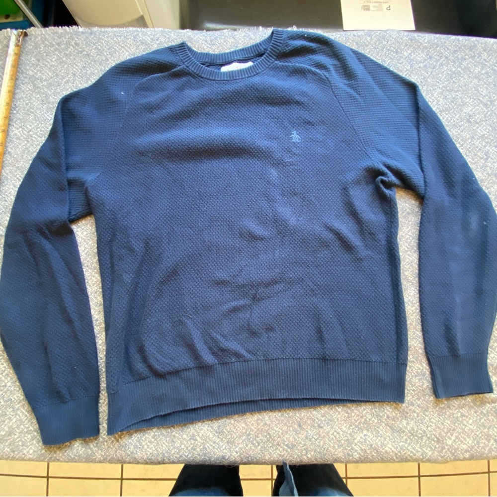 Original Penguin Long Sleeve Thermal Navy Men’s Large